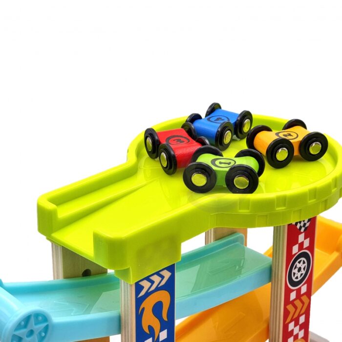 TOOKY TOY Kolorowa  Zjeżdżalnia Tor Dla Samochodów - obrazek 13