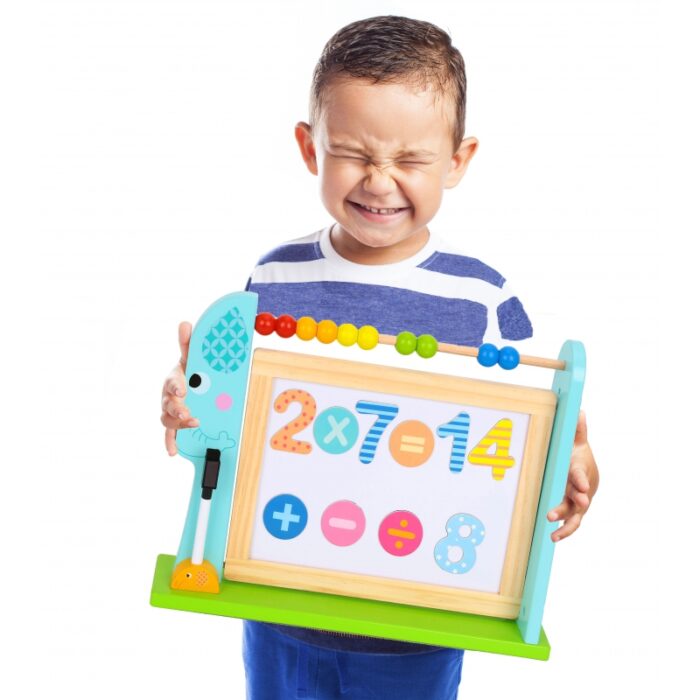 TOOKY TOY  Edukacyjna Tablica Na Biurko + 18 magnetycznych elementów - obrazek 2
