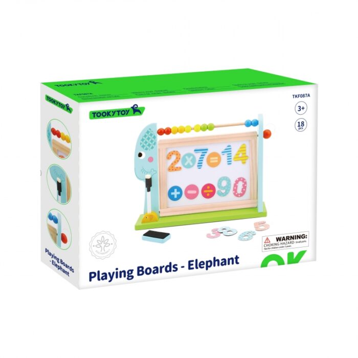 TOOKY TOY  Edukacyjna Tablica Na Biurko + 18 magnetycznych elementów - obrazek 5