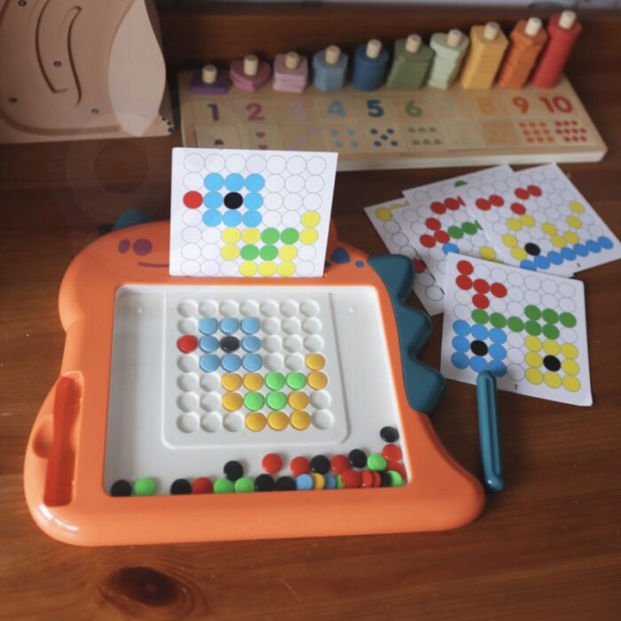 WOOPIE Tablica Magnetyczna dla Dzieci Montessori MagPad Dinozaur - obrazek 2