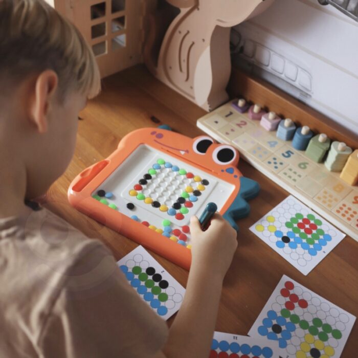 WOOPIE Tablica Magnetyczna dla Dzieci Montessori MagPad Dinozaur - obrazek 3