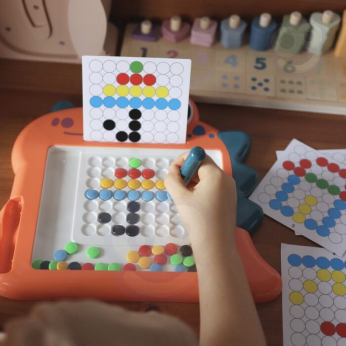 WOOPIE Tablica Magnetyczna dla Dzieci Montessori MagPad Dinozaur - obrazek 6