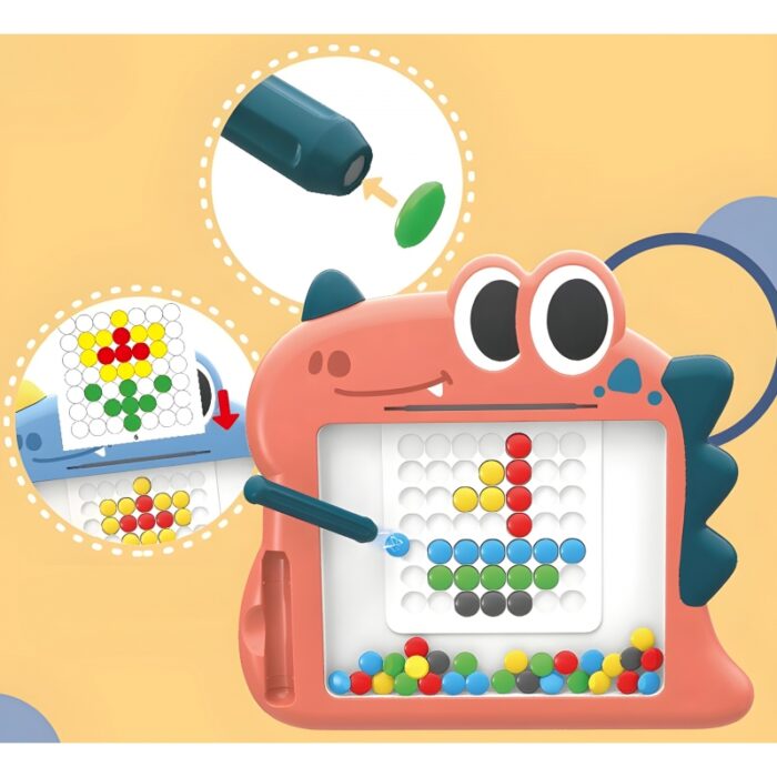 WOOPIE Tablica Magnetyczna dla Dzieci Montessori MagPad Dinozaur - obrazek 7