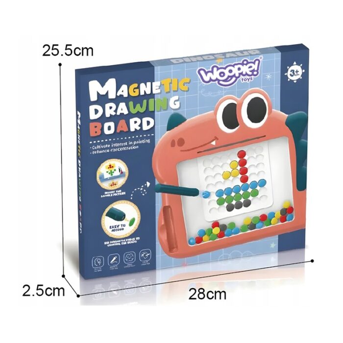 WOOPIE Tablica Magnetyczna dla Dzieci Montessori MagPad Dinozaur - obrazek 9