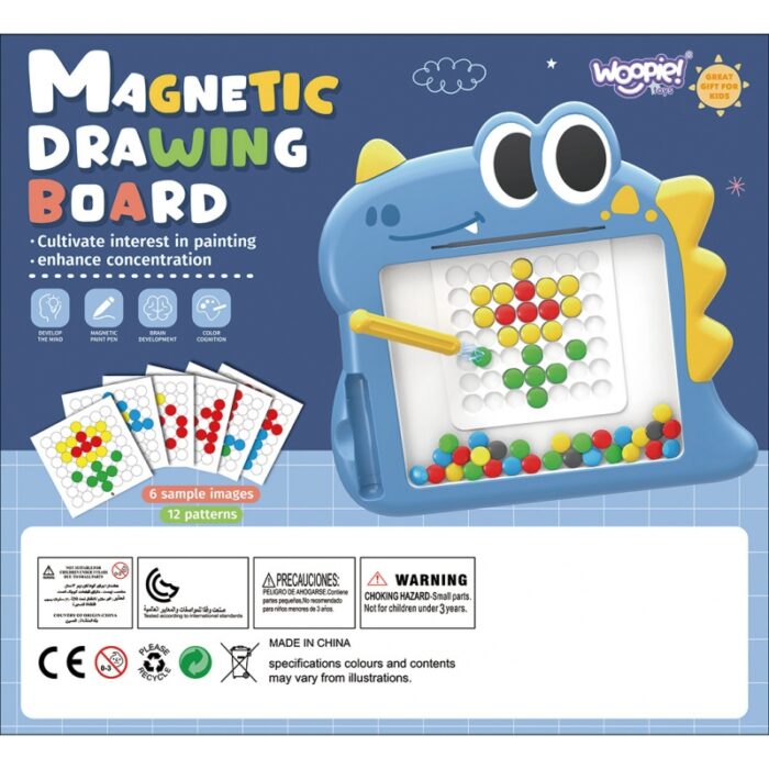 WOOPIE Tablica Magnetyczna dla Dzieci Montessori MagPad Dinozaur - obrazek 10