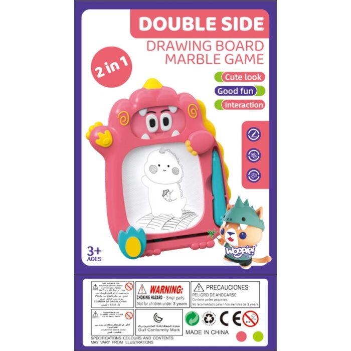 WOOPIE Znikopis Tablica Magnetyczna 2w1 Gra Zręcznościowa Pinball Flipper Różowa - obrazek 7