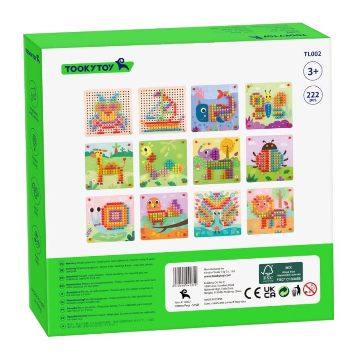TOOKY TOY Układanka z Pinezkami Kołki Wpinaczka - obrazek 16