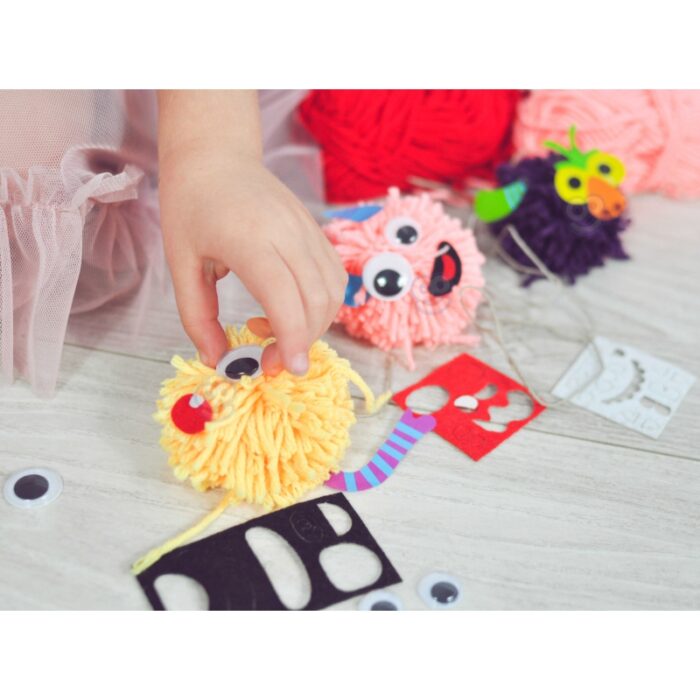 WOOPIE ART&FUN Zestaw Kreatywny Zrób Potworka Monster Pom - obrazek 5