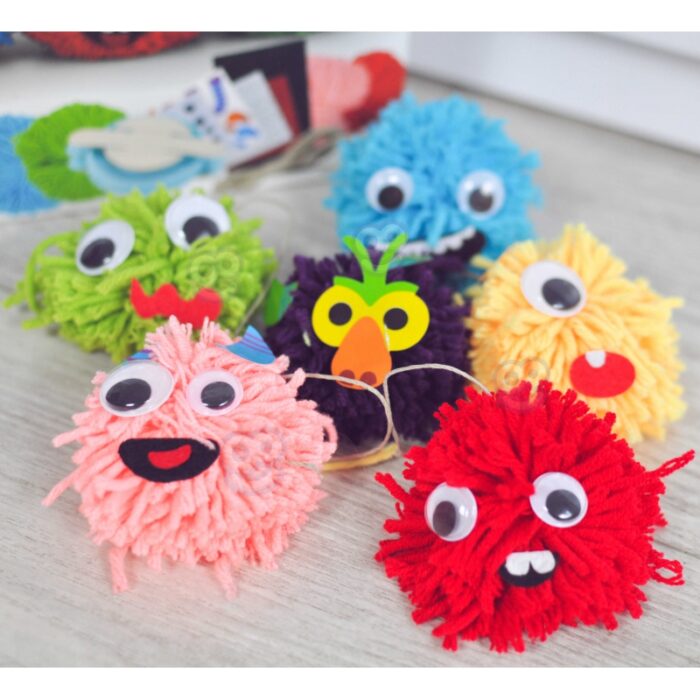 WOOPIE ART&FUN Zestaw Kreatywny Zrób Potworka Monster Pom - obrazek 7