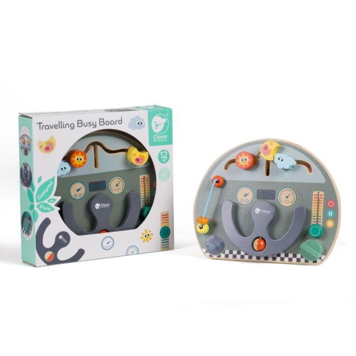 CLASSIC WORLD Tablica Manipulacyjna Wielofunkcyjna 6w1 Podróżowanie - obrazek 7