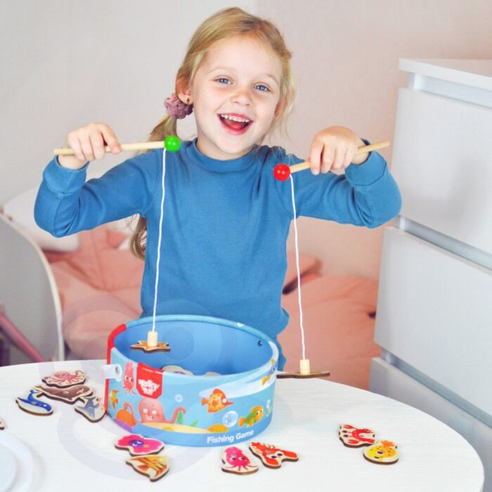 TOOKY TOY Gra Zręcznościowa Łowienie Rybek Wędkowanie - obrazek 2