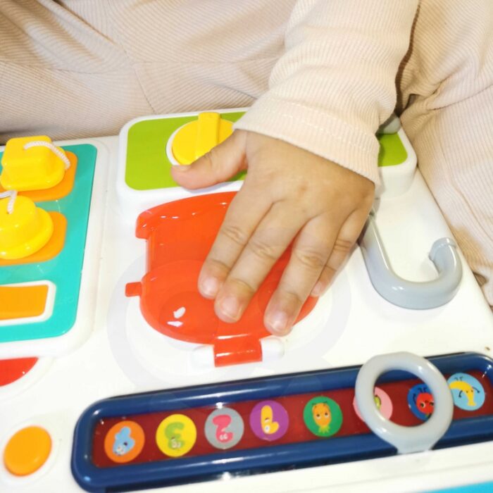 WOOPIE BABY Tablica Manipulacyjna Kuchnia Zegar z Efektami Dźwiękowymi i Świetlnymi Montessori - obrazek 6