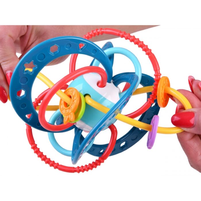 WOOPIE BABY Zabawka Sensoryczna 2w1 Gryzak Grzechotka Montessori - obrazek 3