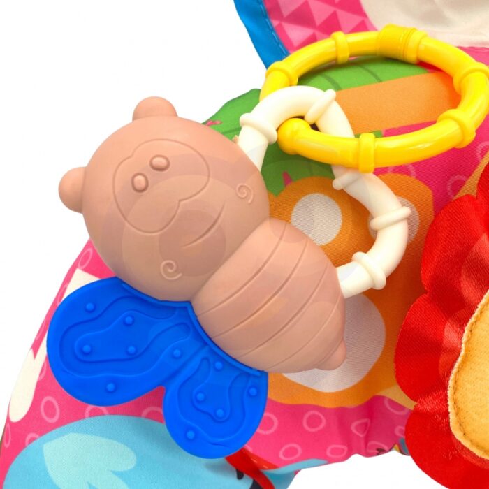 WOOPIE BABY Poduszka Rogal Interaktywna Mata Edukacyjna Grzechotka Gryzak - obrazek 6