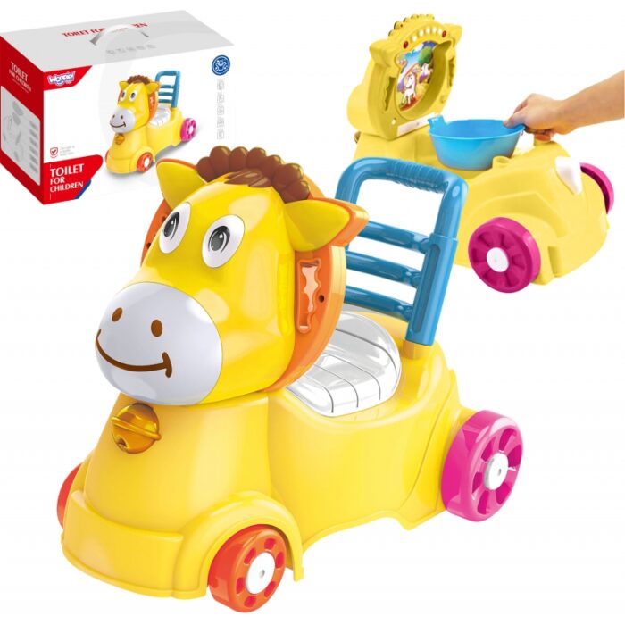 WOOPIE BABY Chodzik Jeździk Nocnik 3w1 Osiołek - obrazek 2