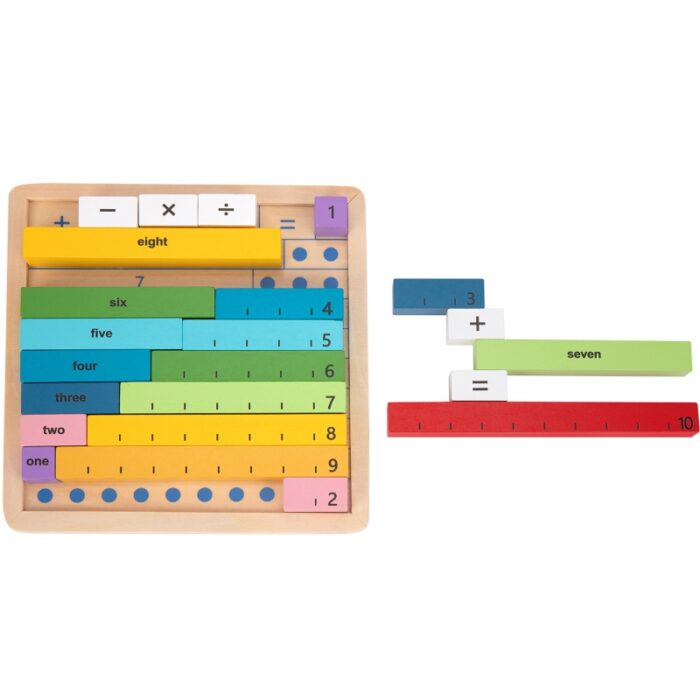 Tooky Toy Drewniana Tablica Matematyczna Nauka Liczenia Liczydło - obrazek 5