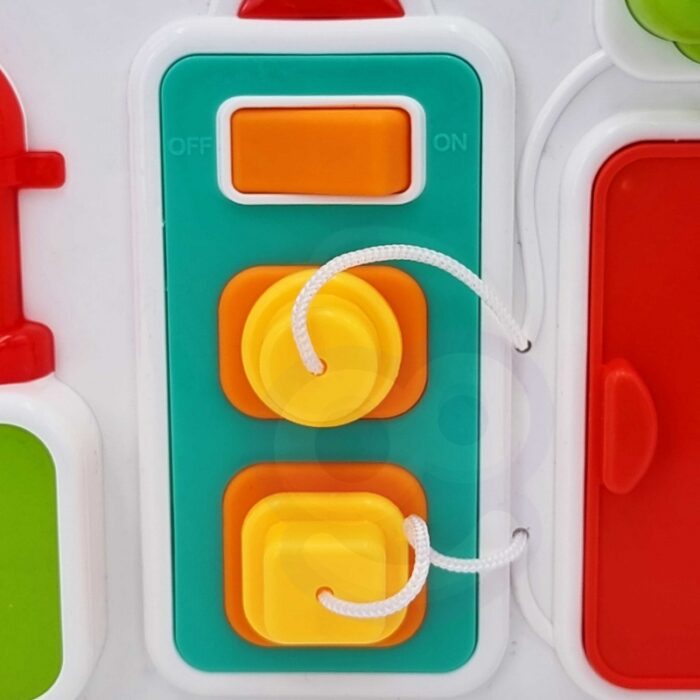 WOOPIE BABY Tablica Manipulacyjna Kuchnia Zegar z Efektami Dźwiękowymi i Świetlnymi Montessori - obrazek 10