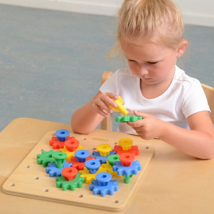 MASTERKIDZ Koła Zębate Zbuduj Własny Mechanizm Tablica Montessori - obrazek 3