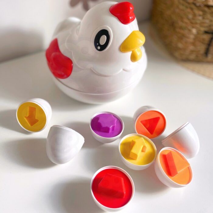 WOOPIE Edukacyjna Kurka Montessori Sorter Nauka Kształtów - obrazek 12