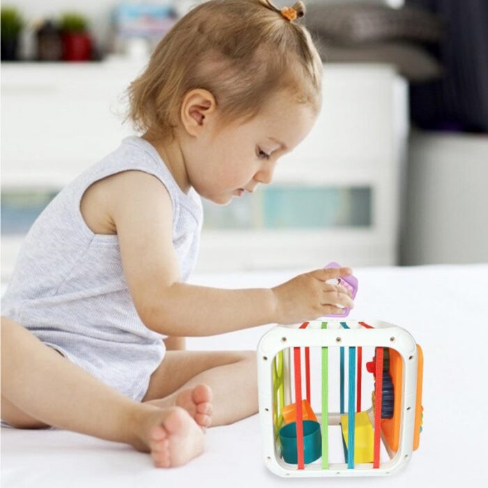 WOOPIE Kostka Edukacyjna Sorter 4w1 Kształty 18m+ - obrazek 3