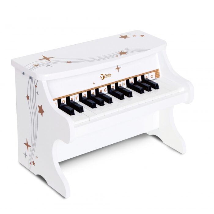 CLASSIC WORLD Drewniane Pianino dla Dzieci + Książeczka do Nauki - obrazek 3