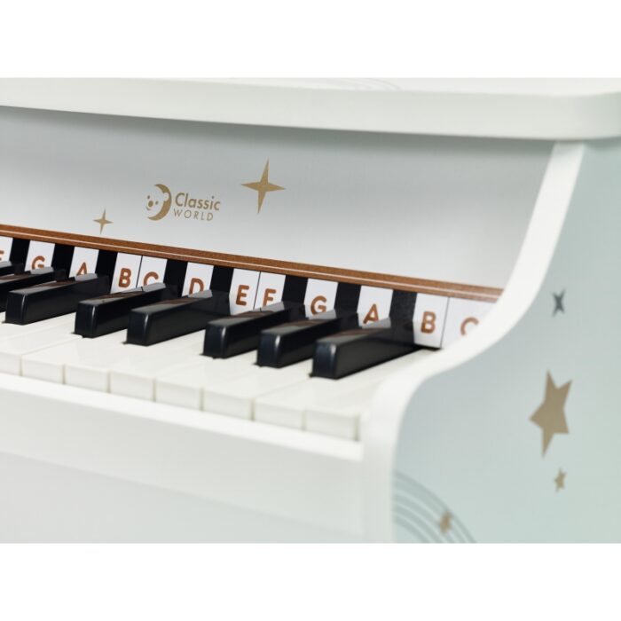 CLASSIC WORLD Drewniane Pianino dla Dzieci + Książeczka do Nauki - obrazek 7