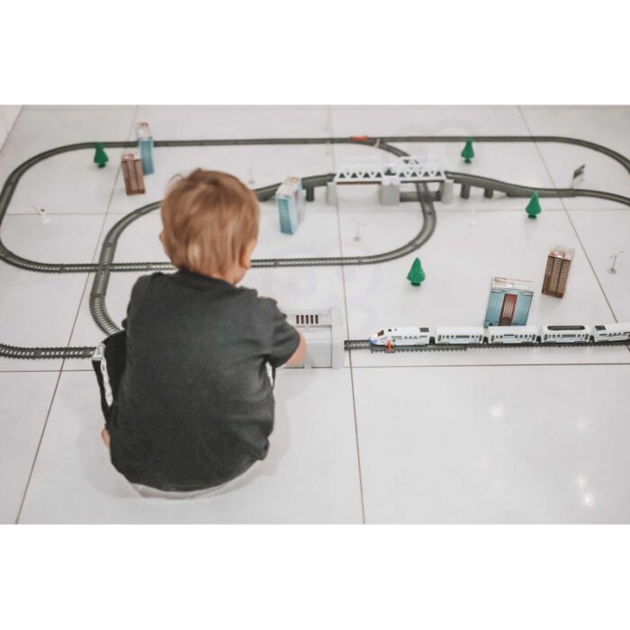 WOOPIE Kolejka Elektryczna Ogromny 914 cm Tor Most Tunel 86 el. - obrazek 4