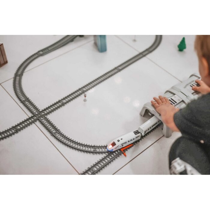 WOOPIE Kolejka Elektryczna Ogromny 914 cm Tor Most Tunel 86 el. - obrazek 9