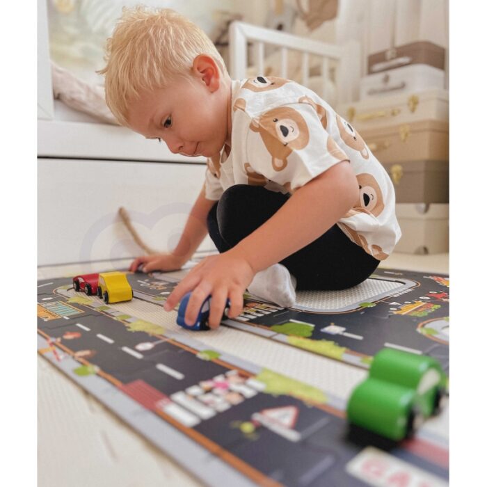TOOKY TOY Droga Puzzle dla Dzieci Autostrada Makieta 21 el. Certyfikat FSC - obrazek 4
