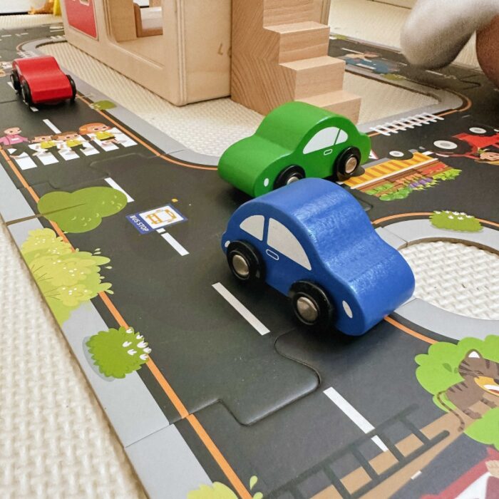 TOOKY TOY Droga Puzzle dla Dzieci Autostrada Makieta 21 el. Certyfikat FSC - obrazek 6