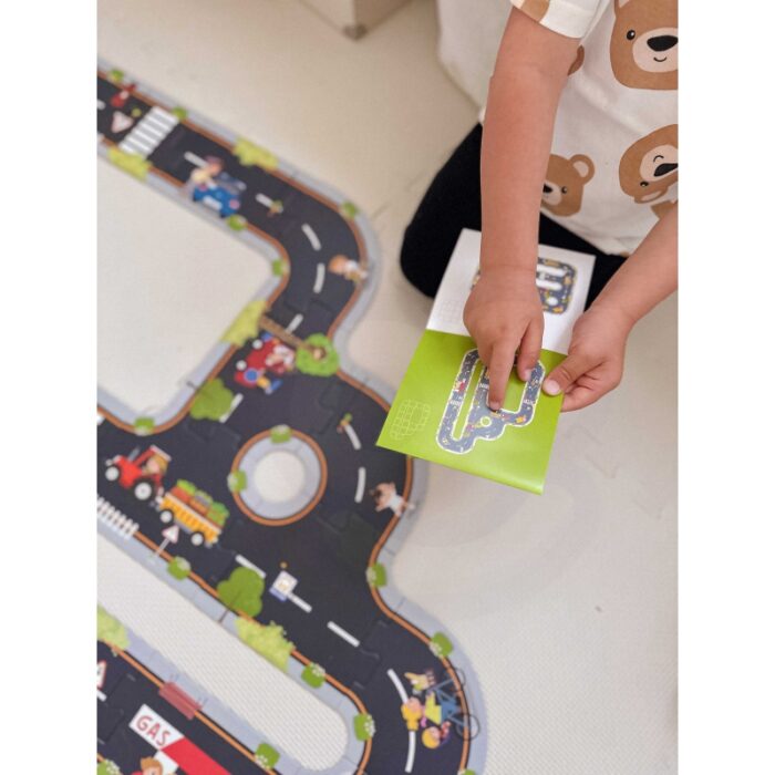 TOOKY TOY Droga Puzzle dla Dzieci Autostrada Makieta 21 el. Certyfikat FSC - obrazek 7