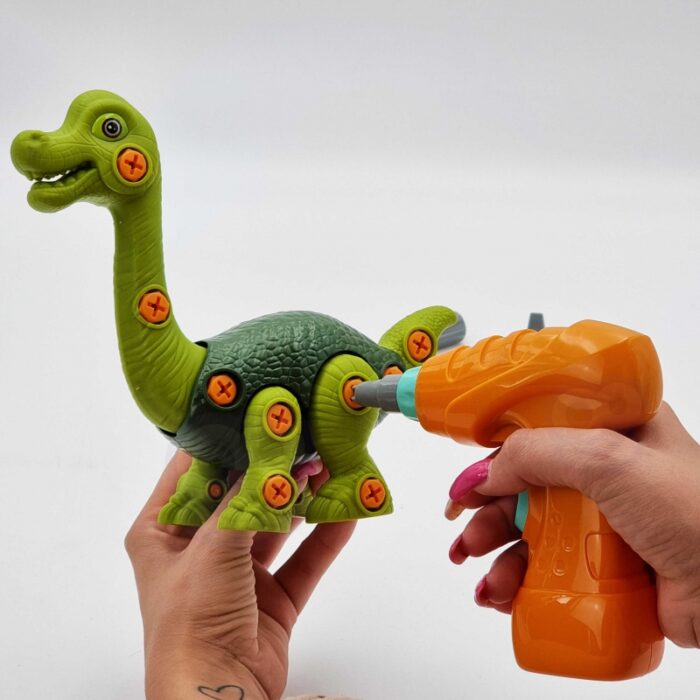 WOOPIE Dinozaur do Skręcania Zestaw Konstrukcyjny + Wiertarka 31 el. - obrazek 3