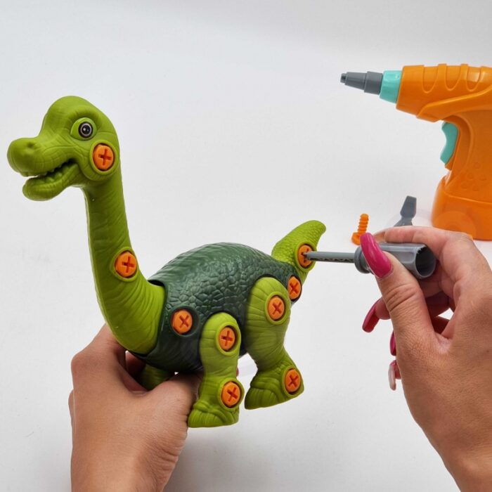 WOOPIE Dinozaur do Skręcania Zestaw Konstrukcyjny + Wiertarka 31 el. - obrazek 4