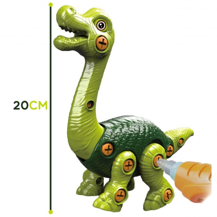 WOOPIE Dinozaur do Skręcania Zestaw Konstrukcyjny + Wiertarka 31 el. - obrazek 8