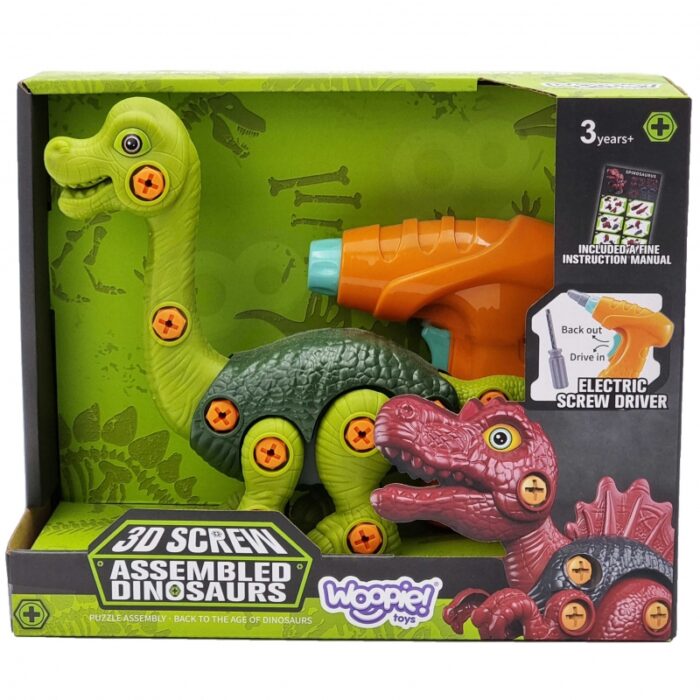 WOOPIE Dinozaur do Skręcania Zestaw Konstrukcyjny + Wiertarka 31 el. - obrazek 10