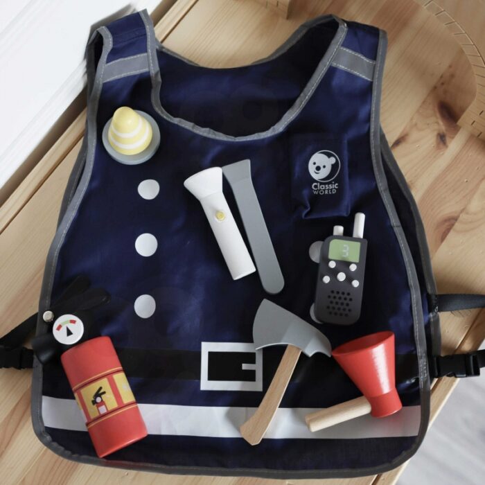 CLASSIC WORLD Little Firefighter Set Costume Tools 8 pcs. - obrazek 3